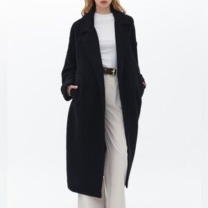 Wool blend trench coat
